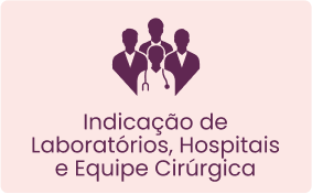 Indicação de laboratorios, hospitais e equipe